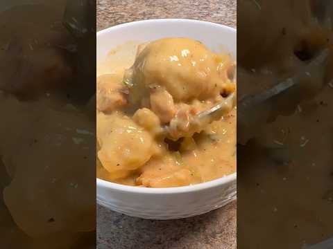 Crockpot Chicken and Dumplings. #cooking #dinner #chicken #dumplings #slowcooker #recipe #fyp