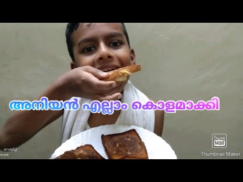 bread egg omelet / easy snack