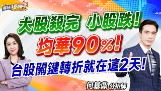 2024.07.29【大股殺完、小股跌！ 均華90％！ 台股關鍵轉折就在這2天！】#鼎極操盤手 何基鼎分析師