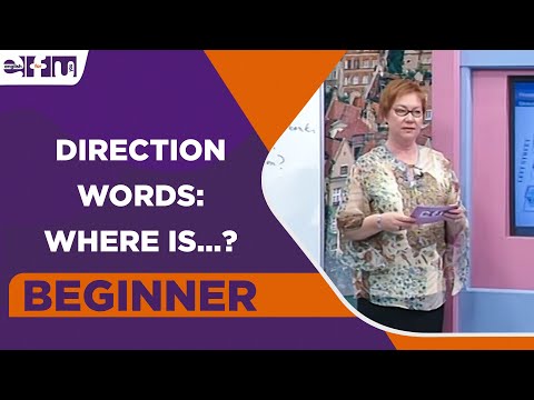 Beginner Level - Direction Words: Where is...? | English For You