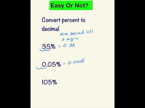 How To Change Percent to Decimal Easily