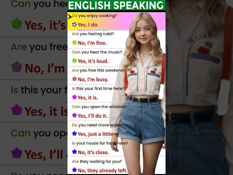 🥰How to speak English fluently? Daily use English question answer practice #englishquestioansanswers