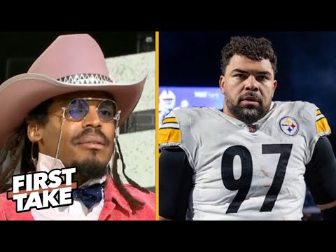 FIRST TAKE | Cam Newton on Cameron Heyward hints one player is causing Steelers' defensive issues