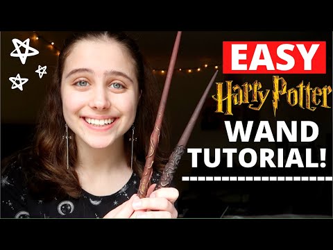 HOW TO MAKE HARRY POTTER WANDS! | Harry Potter DIY | aidan elizabeth