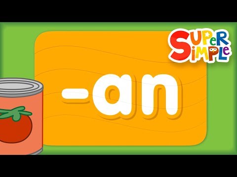 Word Family "an" | Turn & Learn ABCs | Preschool Learning