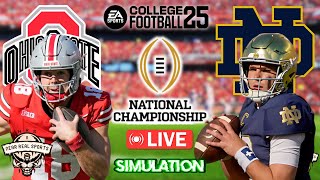 OHIO STATE vs NOTRE DAME | 2024 NATIONAL CHAMPIONSHIP | COLLEGE FOOTBALL 25