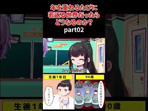 年を重ねるたびに若返る世界だったらどうなるのか？part02【アニメ】#shorts #アニメ