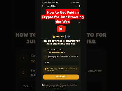 How to Get Paid in Crypto for Just Browsing the Web | Memefi Code