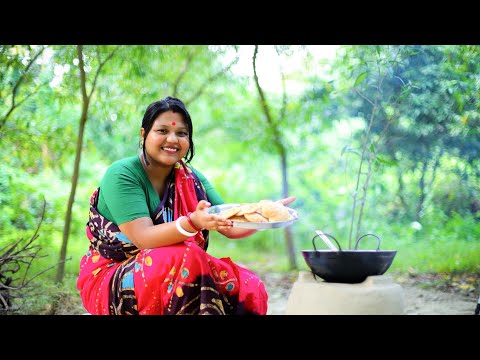 চিকেন পুরি || chicken Puri || village style || @deboshrita family vlogs