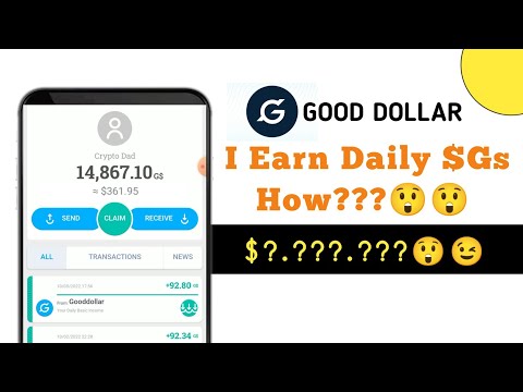 I Earn $?.???.??? Good Dollar Token Daily | Watch How to Earn & Make Instant Swap $Gooddollar USDT