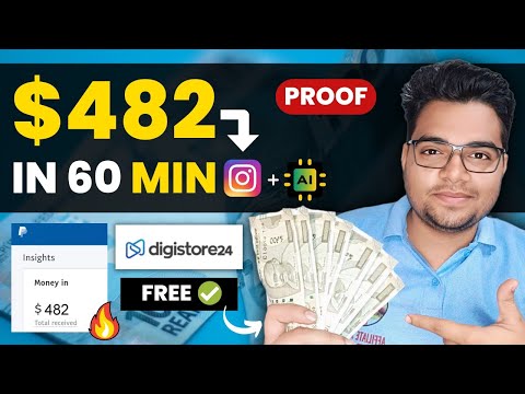 AI! Made $482 In 60 MIN | Affiliate Marketing Using AI Tools | Digistore24 Free Method | In Hindi