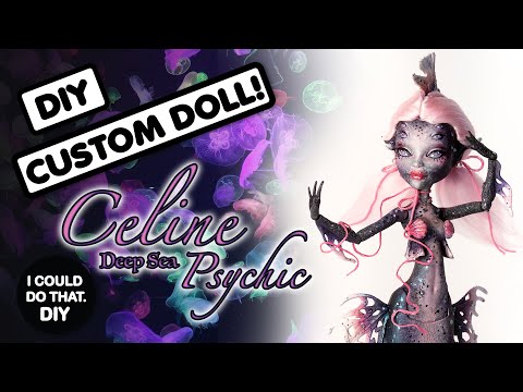 MONSTER HIGH REPAINT! DIY CUSTOM DOLL - CELINE - DEEP SEA PSYCHIC