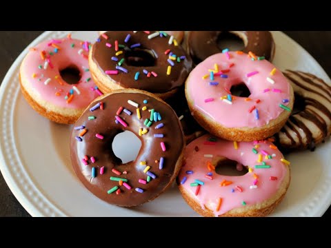 Easy Cake Mix Donuts with Glaze