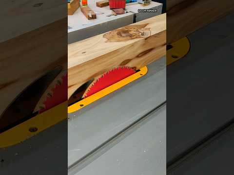 Cutting Square Beam with Powerful Table Saw  #woodworking #machine #shorts