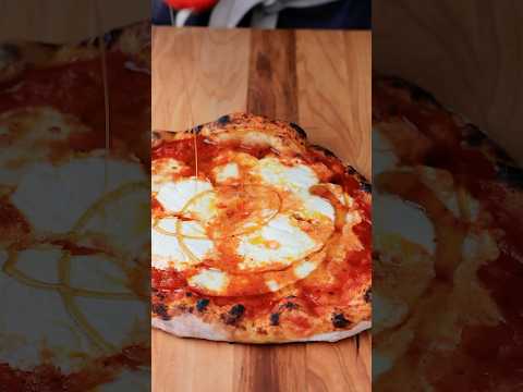 Ricotta & Mozzarella Pizza with Hot Honey.