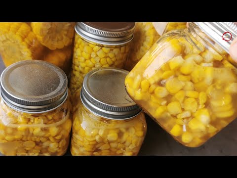 Storage for the winter three ways. Canned corn