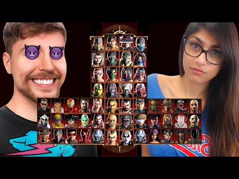 Mortal Kombat 9 - MrBEAST 💰 & MIA 😈 - Expert Tag Ladder - Gameplay @(1080p) - 60ᶠᵖˢ ✔