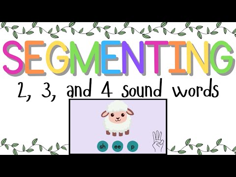 Segmenting 2, 3, and 4 Sound Words {Phonemic Awareness}