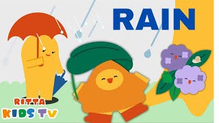 PLAYING IN RAIN WITHOUT UMBRELLA | KIDS VIDEO FOR EDUCATION