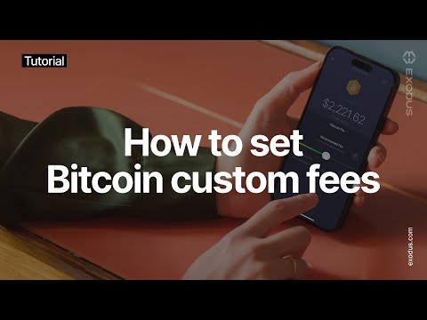 How To Set Custom Bitcoin Transaction Fees (FAST)