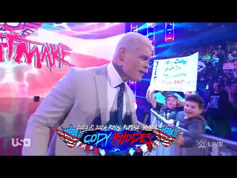 Cody Rhodes Entrance RAW 12/02/2024