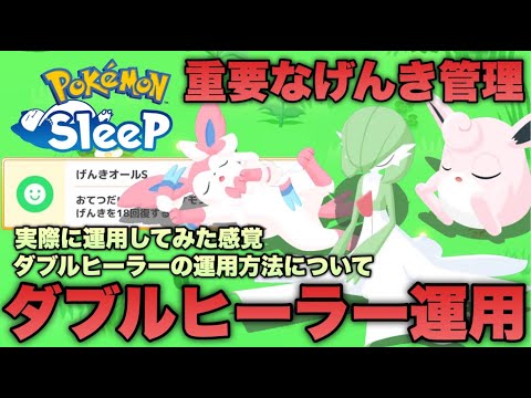 ノンストレスなげんき管理方法！ダブルヒーラーの使用感と運用方法について【ポケモンスリープ/安心院幽】