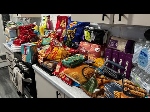 Huge weekly food haul | grocery haul for a large uk family £288 Asda shop