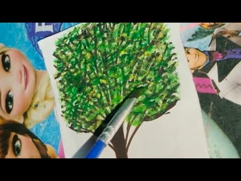 original tree penting 🎨 #videos #original #tree #penting #beautiful #handmade