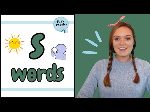 Learn to Blend 's' Words with Miss Phonics | Phonics Blending Practice for Kids | British Teacher