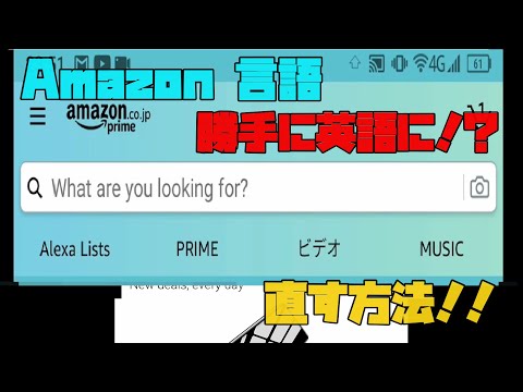 【ブラウザ】アマゾンの言語を元に戻す方法＆危険性　解説 【アレッサ】