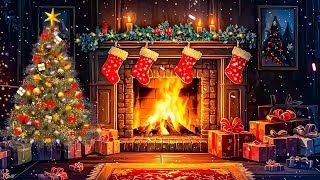 Frank Sinatra, Nat King Cole, Bing Crosby, D Martin, Jim Reeves🎁Best Classic Christmas & Fireplace