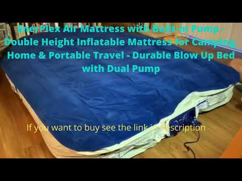 EnerPlex Air Mattress with Built in Pump   Double Height Inflatable Mattress for Camping, Home & Por