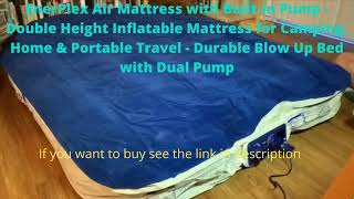 EnerPlex Air Mattress with Built in Pump   Double Height Inflatable Mattress for Camping, Home & Por