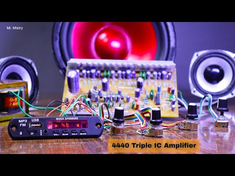 4440 Triple IC Amplifier | Bluetooth Amplifier