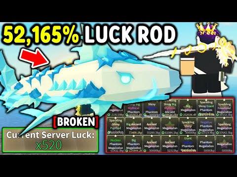 I Got This BROKEN 52,165% LUCK ROD To Catch RAREST FISH in Roblox Fisch..