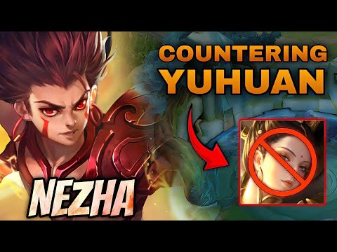 HOW TO COUNTER YUHUAN USING NEZHA IN RANK GAME!? | NEZHA JUNGLE GAMEPLAY - HONOR OF KINGS