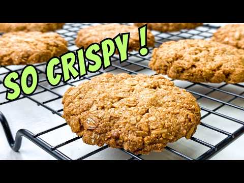 BEST Easy Crispy Oatmeal Cookies That Never Fail!