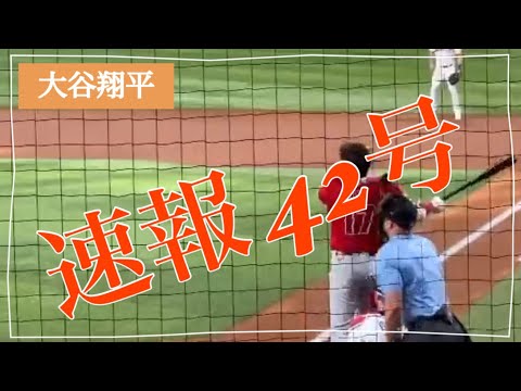 【速報】大谷翔平42号ホームラン #summer #usa