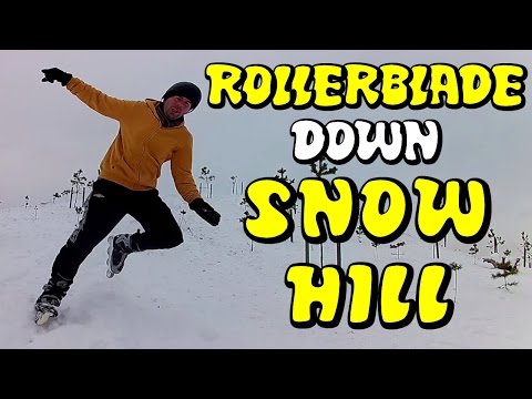 SKATING DOWN A SNOW HILL - Stupid Inline Skating Ep 6