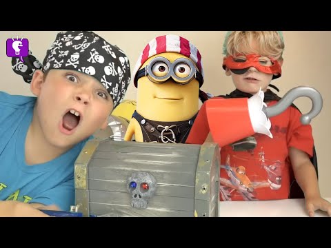 Minion Pirate Surprise and Playdoh Head on HobbyFamilyTV