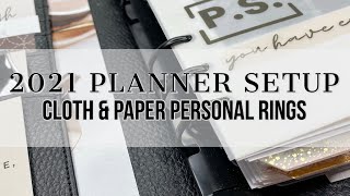 2021 Planner Setup | Personal Rings | Cloth & Paper Personal Agenda #clothandpaper #plannersetup