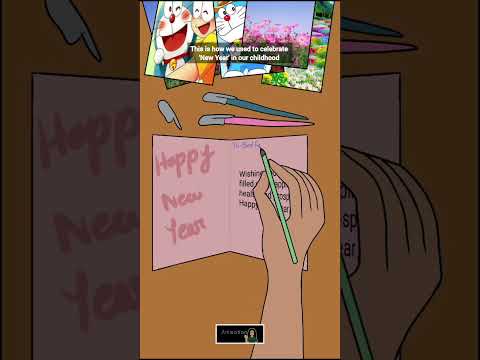 Happy New Year ❤️ || New Year 🎉 || Childhood Memories 💝 ||  #newyear #happynewyear #animation