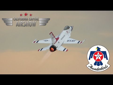 2024 U.S.A.F. Thunderbirds : California Capital Airshow [FULL TWILIGHT DEMO]