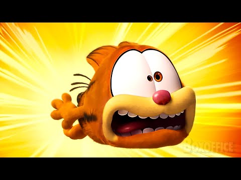 Garfield se torna um Canhão Felino 😂 | Garfield: Fora de Casa | Clipe