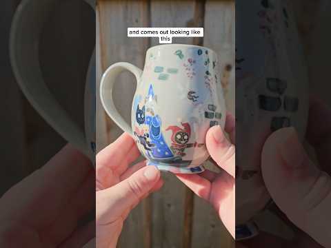 Ren Faire cat mug #NowWhatPotteryWorks #RenFaire #Pottery #GlazeVideo #Cats #CatsInCostumes #Art