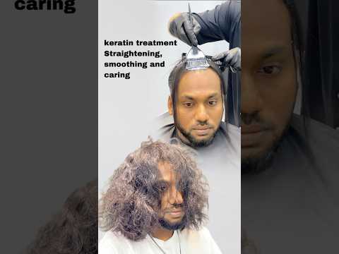 Hair keratin treatment Straightening, smoothing and caring Barber in Dubai #dubai #vlog #dubailife