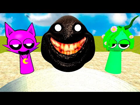 SECRET 😱 BIG PIT NEW SPRUNKI POU KILLER BOU FROM BOU'S REVENGE In Garrys Mod!!