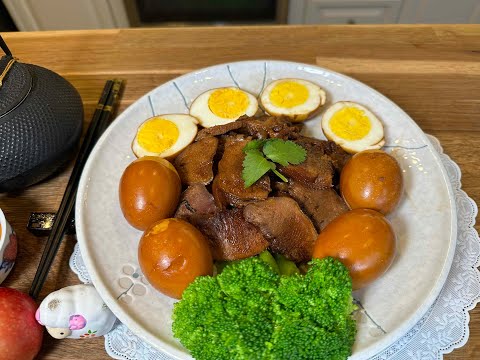 [ 鹵豬脷雞蛋 ] - 傳統美食，鹵水食品，調好一個鹵水煲，方便家庭用餐，鹵各種食物，方便又味美。