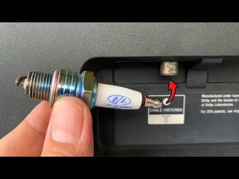 Insert the Old Spark Plug behind your TV and Unlock all channels