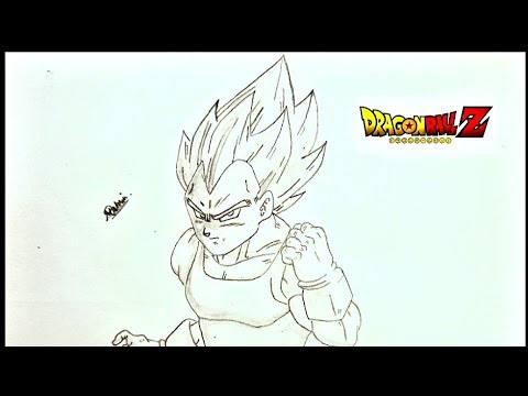 How to Draw Vegeta Super Saiyan | Dragon Ball Z | Sketch of Vegeta